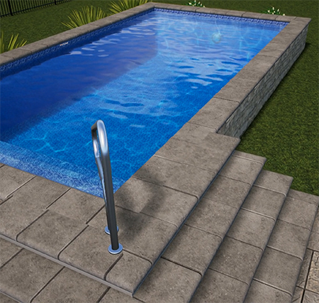 fullyraised plunge pool