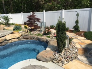 pool build with water feature - Pool Builder, Signature Pool and Spas in North Kingstown RI